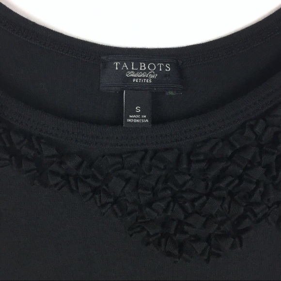 TALBOTS Tank Top Pima Cotton Solid 3D Neckline Stretchy Fitted Petite Size Small - Picture 6 of 8